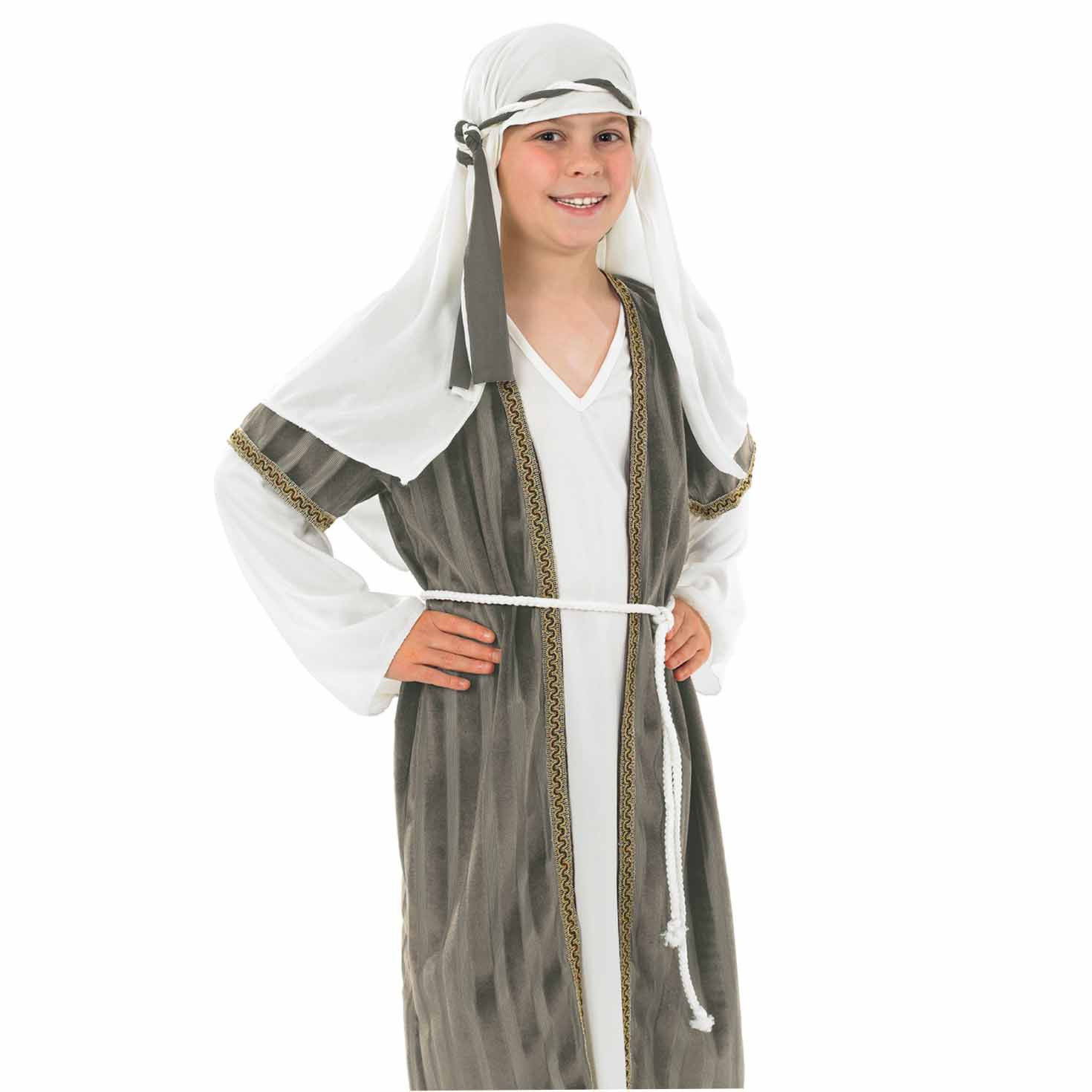 Kids Nativity Grey Shepherd Costume